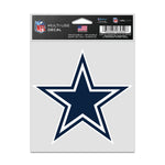 Dallas Cowboys logo Fan Decals 3.75" x 5"