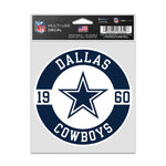 Dallas Cowboys Patch Fan Decals 3.75" x 5"