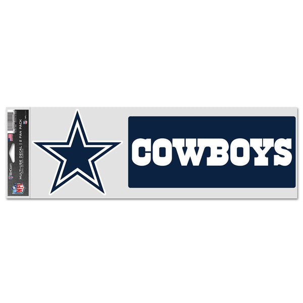 Dallas Cowboys Fan Decals 3.75" x 12"