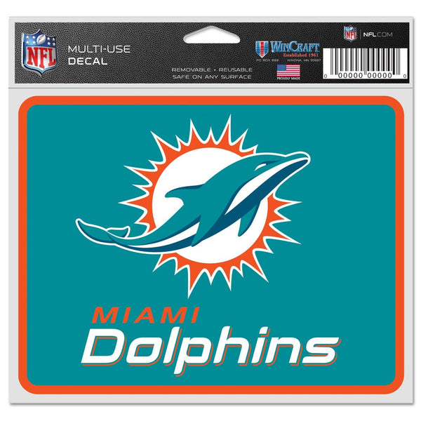Miami Dolphins Fan Decals 5" x 6"