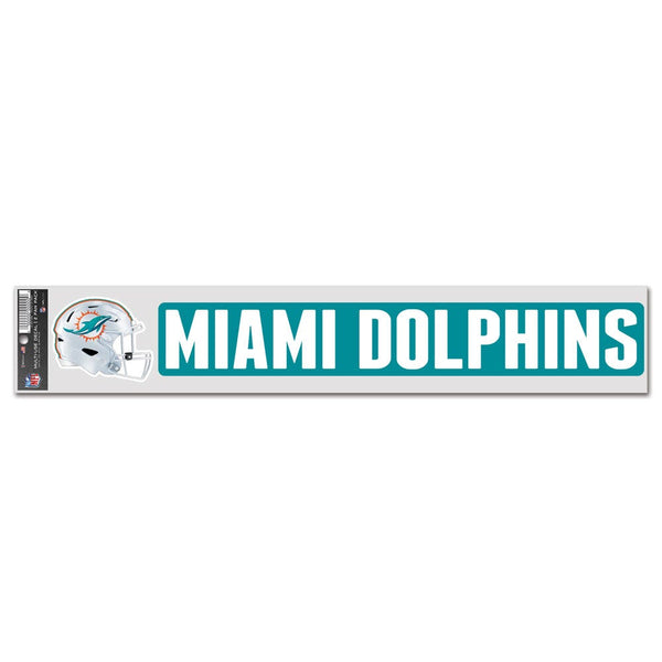 Miami Dolphins Fan Decals 3" x 17"