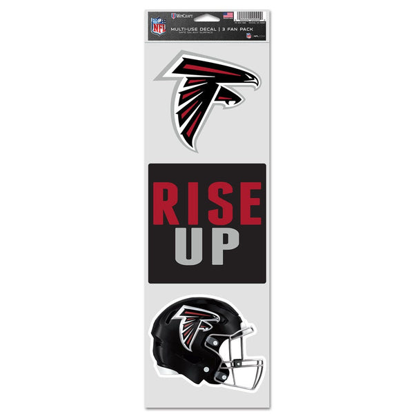 Atlanta Falcons Fan Decals 3.75" x 12"