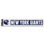 New York Giants Fan Decals 3" x 17"