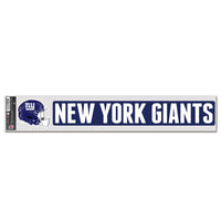 New York Giants Fan Decals 3" x 17"