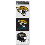 Jacksonville Jaguars Fan Decals 3.75" x 12"
