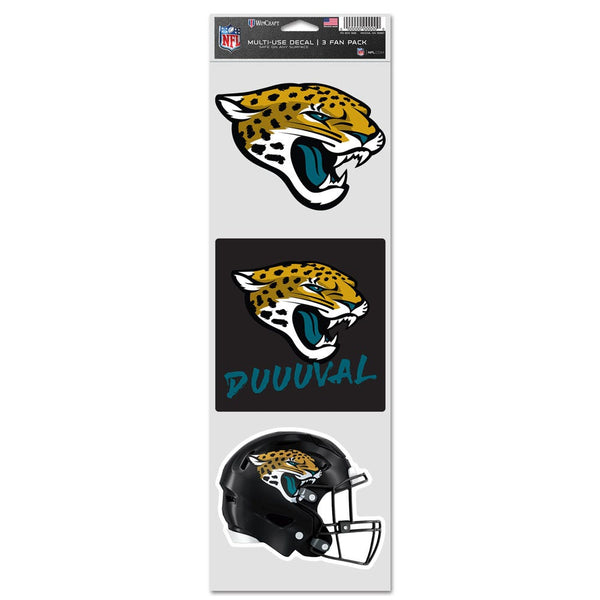 Jacksonville Jaguars Fan Decals 3.75" x 12"