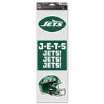 New York Jets Fan Decals 3.75" x 12"