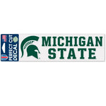 Wholesale-Michigan State Spartans Stacked Design Perfect Cut Decals 3" x 10"