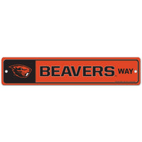 Wholesale-Oregon State Beavers Street / Zone Sign 3.75" x 19"