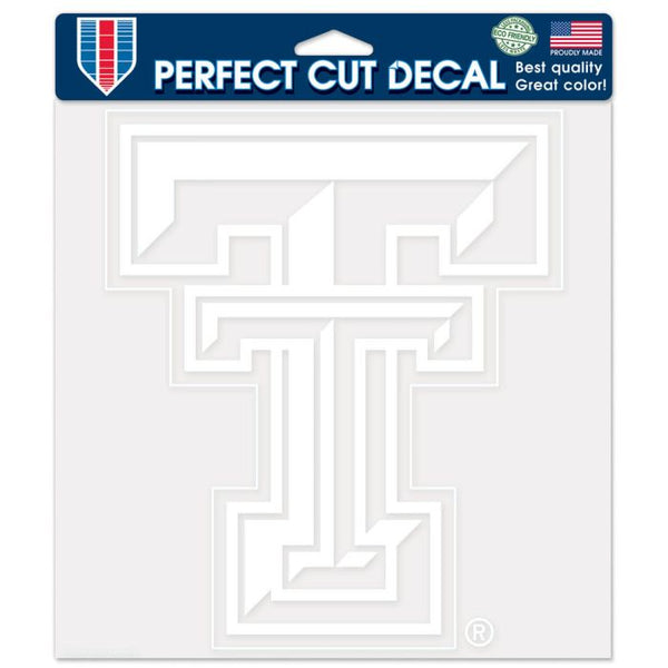 Wholesale-Texas Tech Red Raiders Perfect Cut Decals 8" x 8"