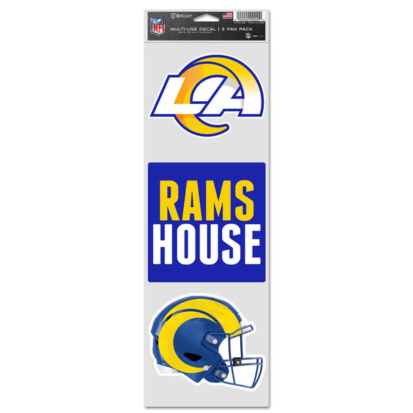 Los Angeles Rams Fan Decals 3.75" x 12"