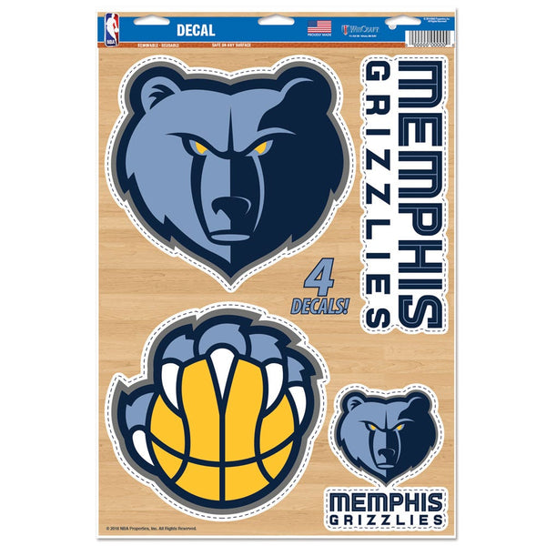 Memphis Grizzlies Multi-Use Decal 11" x 17"