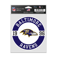 Baltimore Ravens Patch Fan Decals 3.75" x 5"