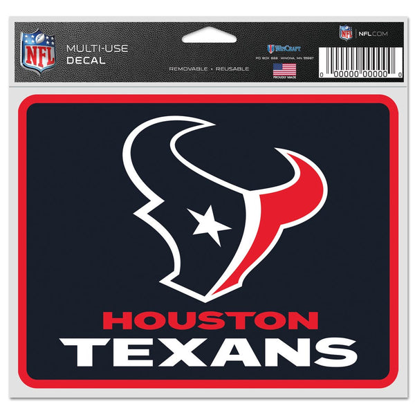 Houston Texans Fan Decals 5" x 6"
