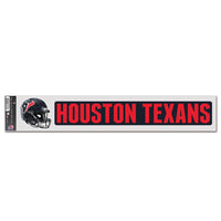Houston Texans Fan Decals 3" x 17"