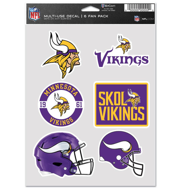 Minnesota Vikings Multi Use 6 Fan Pack