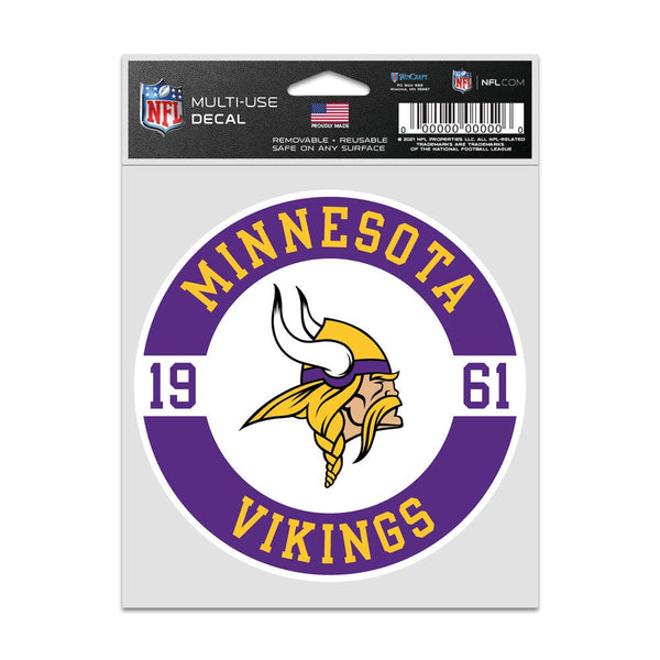 Minnesota Vikings Patch Fan Decals 3.75" x 5"