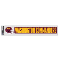 Washington Commanders Fan Decals 3" x 17"