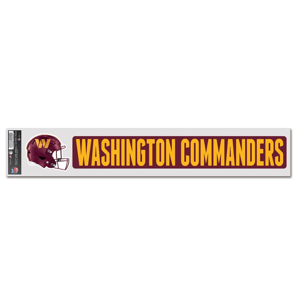 Washington Commanders Fan Decals 3" x 17"