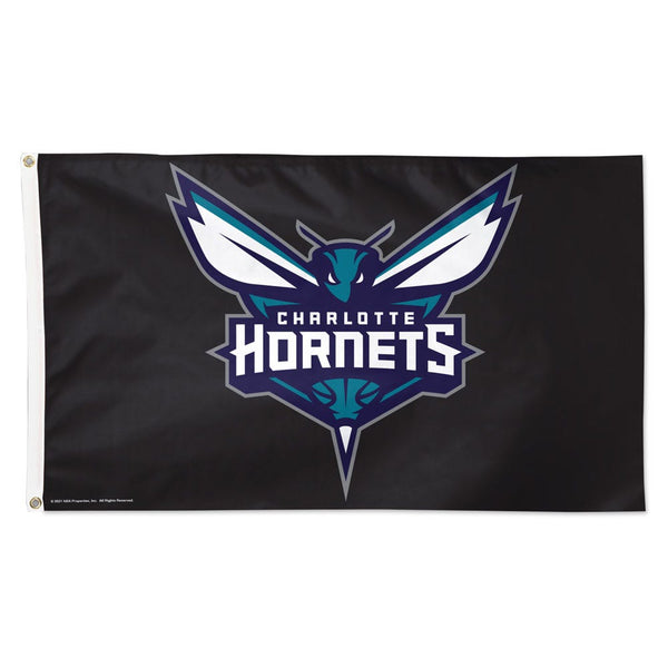 Charlotte Hornets black Flag - Deluxe 3' X 5'
