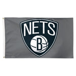 Brooklyn Nets Grey Flag - Deluxe 3' X 5'