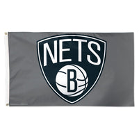 Brooklyn Nets Grey Flag - Deluxe 3' X 5'