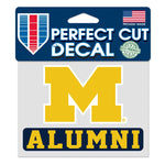 Michigan Wolverines Michigan Alumni Perfect Cut Color Decal 4.5" x 5.75"