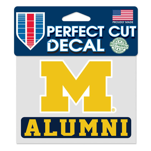 Michigan Wolverines Michigan Alumni Perfect Cut Color Decal 4.5" x 5.75"