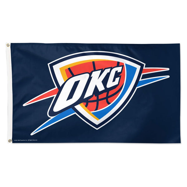 Oklahoma City Thunder navy Flag - Deluxe 3' X 5'