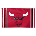 Chicago Bulls VERTICAL STRIPES Flag - Deluxe 3' X 5'