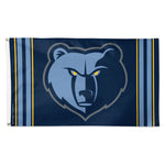 Memphis Grizzlies VERTICAL STRIPES Flag - Deluxe 3' X 5'