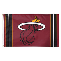 Miami Heat VERTICAL STRIPES Flag - Deluxe 3' X 5'
