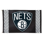 Brooklyn Nets VERTICAL STRIPES Flag - Deluxe 3' X 5'