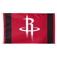 Houston Rockets VERTICAL STRIPES Flag - Deluxe 3' X 5'