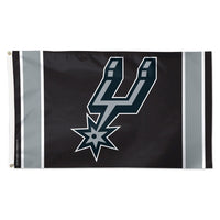 San Antonio Spurs VERTICAL STRIPES Flag - Deluxe 3' X 5'