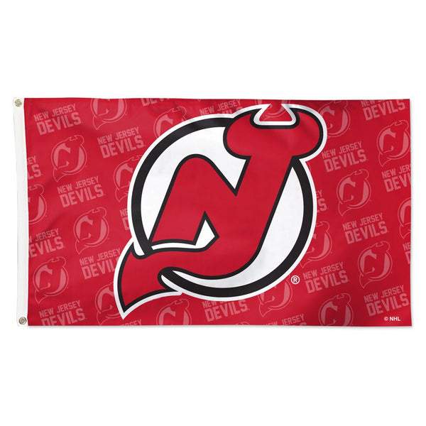 New Jersey Devils Step and Repeat Flag - Deluxe 3' X 5'