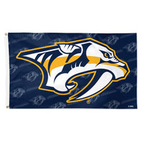 Nashville Predators Step and Repeat Flag - Deluxe 3' X 5'
