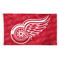 Detroit Red Wings Step and Repeat Flag - Deluxe 3' X 5'
