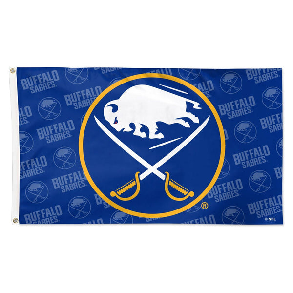 Buffalo Sabres Step and Repeat Flag - Deluxe 3' X 5'