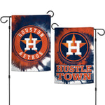 Houston Astros Tie Dye Garden Flags 2 sided 12.5" x 18"