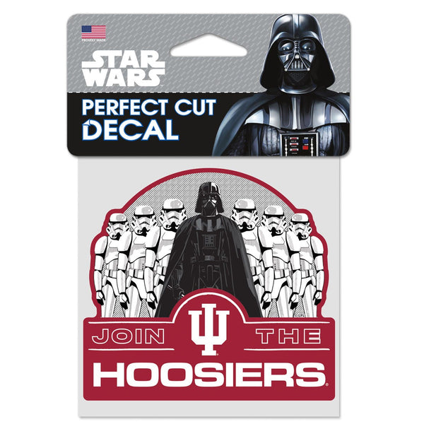 Indiana Hoosiers / Star Wars darth vader Perfect Cut Color Decal 4" x 4"
