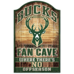 Milwaukee Bucks Wood Sign 11" x 17" 1/4" thick