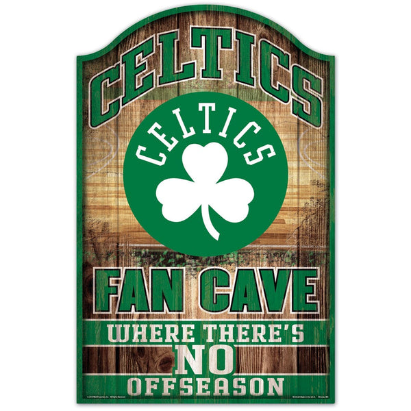 Boston Celtics Wood Sign 11" x 17" 1/4" thick