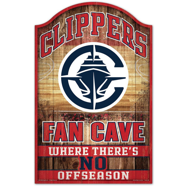 Los Angeles Clippers Wood Sign 11" x 17" 1/4" thick