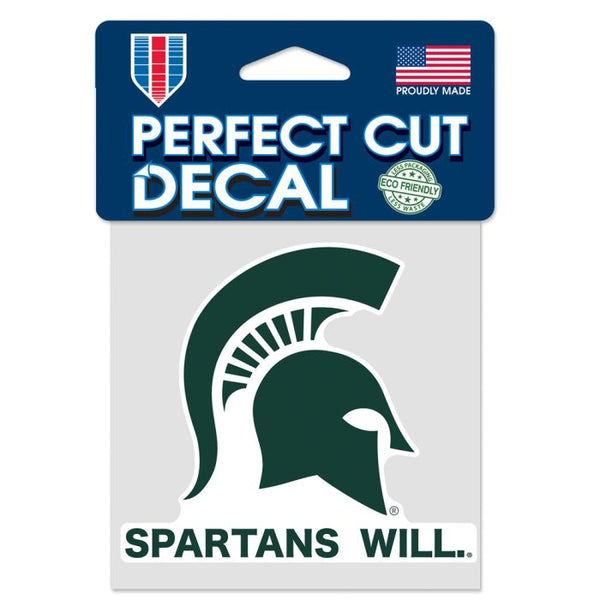 Wholesale-Michigan State Spartans Perfect Cut Color Decal 4" x 4"