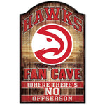 Atlanta Hawks Wood Sign 11" x 17" 1/4" thick