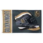 Vegas Golden Knights Goalie mask Flag - Deluxe 3' X 5'