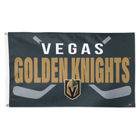 Vegas Golden Knights stick Flag - Deluxe 3' X 5'