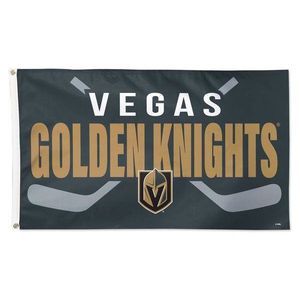 Vegas Golden Knights stick Flag - Deluxe 3' X 5'