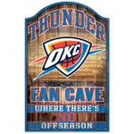 Oklahoma City Thunder Wood Sign 11" x 17" 1/4" thick